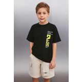 GRIMELANGE JARETH Erkek Siyah T-Shirt