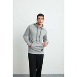 Grimelange Jorge Erkek Yumuşacık Kapüşonlu Organik Pamuk Kanguru Cepli Regular Grimelanj Sweatshirt - XL