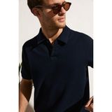 Grimelange Mınnutu Erkek Organik Pamuklu Polo Yakalı Regular Fit Lacivert T-Shirt