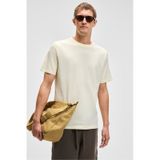 GRIMELANGE Mocassın Erkek %100 Pamuk Relaxed Fit Yuvarlak Yaka Kısa Kollu Sarı T-shirt