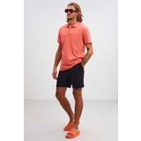 GRIMELANGE Morgan Erkek Regular Kalıp %100 Pamuk Pembe Polo Yaka T-shirt