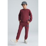 GRIMELANGE NACER Erkek Çocuk Süs Etiketi Comfort Bordo Eşofman Takımı
