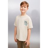 Grimelange NAEL Erkek Bej T-Shirt - 4 - 5 Yaş