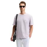GRIMELANGE NOIR Erkek%100 Organik Pamuk Bisiklet Yaka Kısa Kol Regular Lila T-Shirt