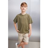 GRIMELANGE OCTAVE Erkek Oversize Haki T-Shirt