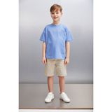 Grimelange OCTAVE Erkek Oversize Mavi T-Shirt - 4 - 5 Yaş
