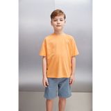 GRIMELANGE OCTAVE Erkek Oversize Somon T-Shirt