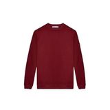 GRIMELANGE OLLIE Erkek Bisiklet Yaka Regular Uzun Kollu Nakış Detaylı Bordo Sweatshirt