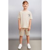 Grimelange Paxton Erkek Bej T-shirt - 5 - 6 Yaş