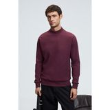 GRIMELANGE QUILLA Erkek Yarım Balıkçı Basic Bordo Sweatshirt