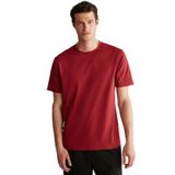 GRIMELANGE RUDY Erkek%100 Organik Pamuk Nefes Alan İç Göstermeyen Bisiklet Yaka Basic T-Shirt Haki