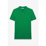 GRIMELANGE SKYLOOM Erkek %100 Pamuk Kısa Kollu Regular Fit Yeşil Polo Yaka T-shirt