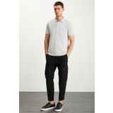 GRIMELANGE Tarnex Erkek %100 Pamuk Kısa Kollu Regular Fit Grimelanj Polo Yaka T-shirt