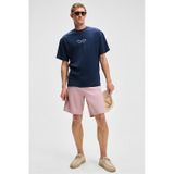 GRIMELANGE TEEMO Erkek Yanları Cepli Fermuarlı Likralı Slim Fit Pembe Şort