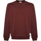 Grimelange Travis Erkek Yumuşacık Kumaşlı Regular Fit Yuvarlak Yakalı Bordo Sweatshirt - 2XL