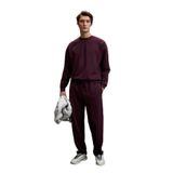 GRIMELANGE VIENTO Erkek Bisiklet Yaka Uzun Kollu Regular Fit Bordo Sweatshirt