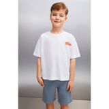 GRIMELANGE Yorath Erkek Beyaz T-shirt