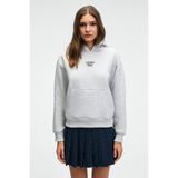 GRIMELANGE YUMEA Kadın Oversize Kapüşonlu Baskılı Grimelanj Sweatshirt