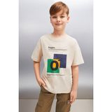 Grimelange ZADIG Erkek Bej T-Shirt - 7 - 8 Yaş