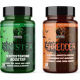 Grimlabs Grımlabs Fat Burn Starter Pack - Sınıster Test Booster & Shredder Fat Burner 30 Mix Caps - Aromasız