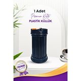 GRİMOR Life 1 Adet Siyah Çizgili Dekoratif Plastik Kokusuz Yanmaz Küllük Kül Tablası
