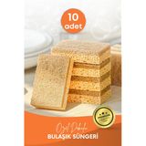 Grimor Life 10 Adet Lifli Özel Dokulu Düz Bulaşık Süngeri