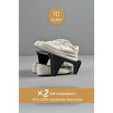 Grimor Life 10 Lu Ayarlanabilir 4 Kademeli Ayakkabı Rampası Ayakkabı Düzenleyici Dolap Içi Organizer - 10 LU ÇİFTLİ AYAKKABI RAMPASI