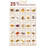 Grimor Life 25 Adet Suya Dayanıklı Saklama Kabı Erzak Etiketi