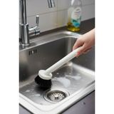 Grimor Life Çok Amaçlı Beyaz Saplı Mutfak Banyo Temizlik Fırçası - Bulaşık Temizlik Fırçası