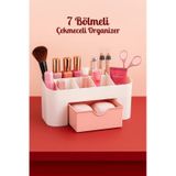 Grimorlife 7 Bölmeli Çekmeceli Makyaj Takı Organizeri - Masaüstü Düzenleyici Diğer