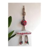 Grimsi Kırmızı Uğur Böceği Hoşgeldiniz Dekoratif Kapı Duvar Süsü