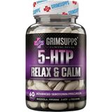 Grimsupps 5-Htp Relax & Calm L-Theanine Rhodiola ve Bitkisel Ekstraktlar 60 Tablet - Aromasız