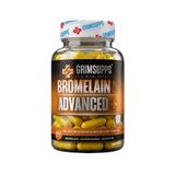 Grimsupps Bromelain Advanced 60 Kapsül | 500 mg bromelain,Konjak glukomannan, bitki ekstreleri ve enzim kombinasyonu,Kuersetin ve Koenzim Q10,Vitamin C ve krom