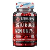 Grimsupps Energy Booster Men Only – Erkeklere Özel Tribulus, Maca 90 Kapsül | Tribulus Terrestris ekstresi,Maca ekstresi,Kore Ginsengi, Saw Palmetto,L-Arjinin,Koenzim Q10 ve çinko