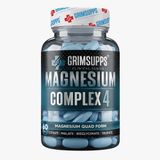 Grimsupps Magnesium Complex 4 - Citrate , Bisglycinate , Taurat , Malate B6 Vitamin 60 Tablet