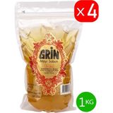 Grin Ekolojik Jel Arap Sabunu, 4 Adet 1 kg Ayçiçek Yağlı Macun Formunda Sabun (Toplam 4 Kg)
