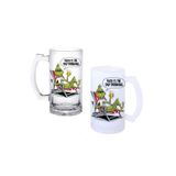 Grinch Kulplu Bira Bardağı Buzlu veya Şeffaf Seçenekli 084