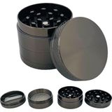 Grınder Parçalayıcı Metal Baharat Öğütücü Herb Spice 4 Katmanlı 40MM / 50MM / 63MM (Koyu gr - Çok Renkli