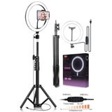Gringo Joytech Youtuber Led Tripod Işıklı Telefon Tutucu Makyaj Işığı Ring Light 10 Inç 2.1 M Tripd