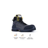 Gripper Force Gray-Black S3 SRC HRO Vibram Mikrofiber Nubuk Deri Fiberglass Burun İş Botu