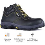 Gripper Gobi Gpr 25 S3 Hro Src Vidala Deri Fiberglass burunlu Kevlar Ara Tabanlı iş botu - Siyah