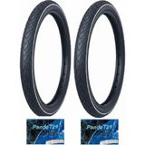 Grl 28 Jant 28X1.1/4 (700X32) (32-622) Uyumlu 3 mm Zırhlı 5101 Bisiklet Dış Lastiği x 2 Adet + Plus Panda Iç Lastik Seti