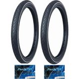 Grl 28 Jant 28X1.75 (700X45) (47-622) 5 mm Zırhlı Reflektörlü 5101 Bisiklet Dış Lastiği x 2 Adet + Plus Panda Iç Lastik Seti