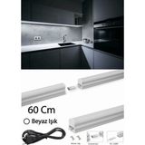 GRN 60CM Mutfak Tezgah Aydınlatması Seti Anahtarlı Birbirine Eklenebilir (1,5mt Fişli Kablolu) - 6500K - Beyaz