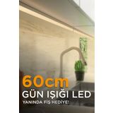 Grn Light 60cm Mutfak Tezgah Aydınlatması - Raf Aydınlatması, Gün Işığı Led Anahtarlı Set