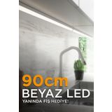 Grn Light 90cm Mutfak Tezgah Aydınlatması - Raf Aydınlatması, Beyaz Led Anahtarlı Set