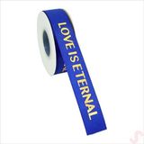 Grogren Kurdele Eternal Altın Baskılı, 2,5cm x 23mt - Koyu Mavi