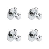 Grohe 1/2 Girişli x 3/8 Çıkışlı Ara Musluk 4 Adet - 22018000 Gri