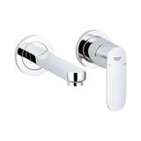 Grohe 19381000 Eurocosmo Krom İki Delikli Duvardan Lavabo Bataryası