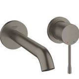Grohe 19408AL1 Essence M-Boyut Brushed Hard Graphite 2 Delikli Ankastre Lavabo Bataryası